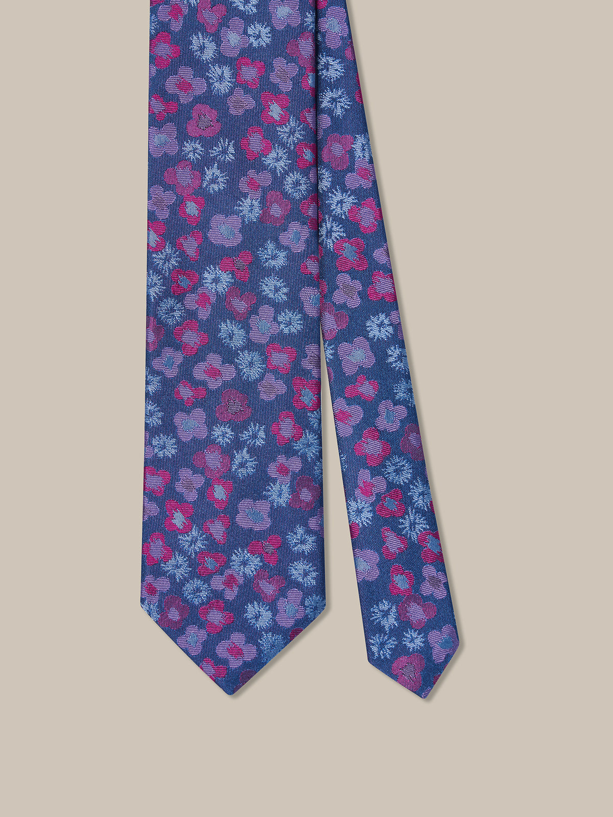 Robert Poppy Floral Best of Class Necktie