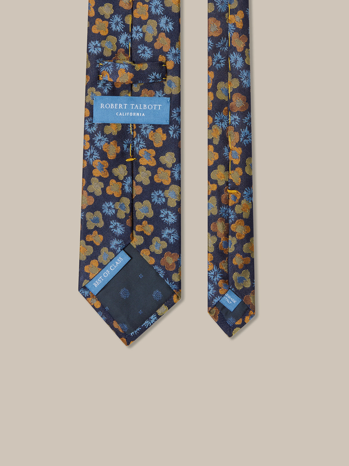 Robert Poppy Floral Best of Class Necktie image