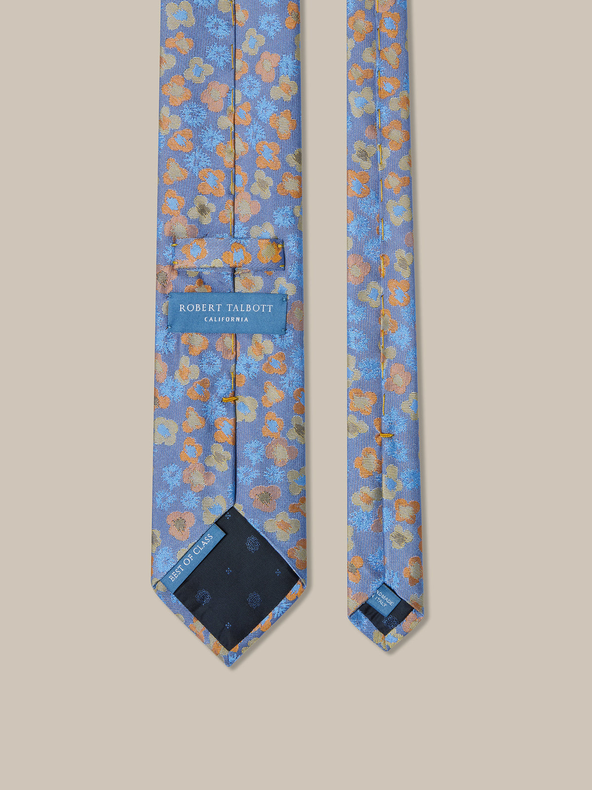 Robert Poppy Floral Best of Class Necktie
