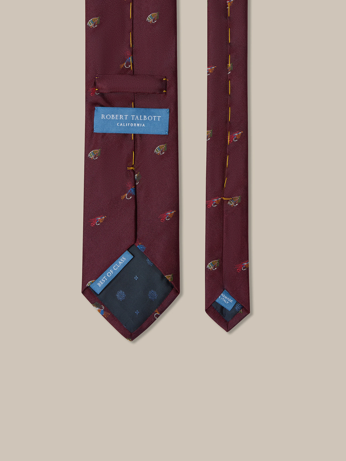 Robert Fishing Flies Best of Class Necktie