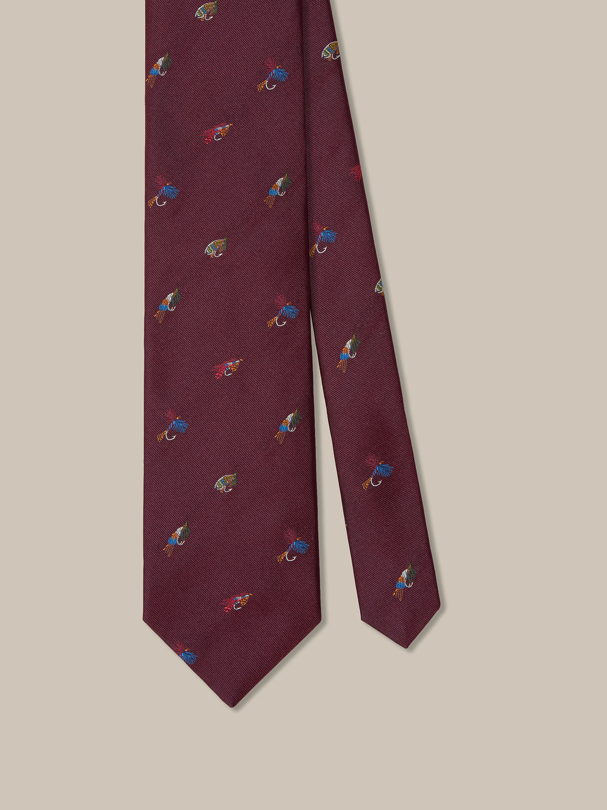 Robert Fishing Flies Best of Class Necktie image