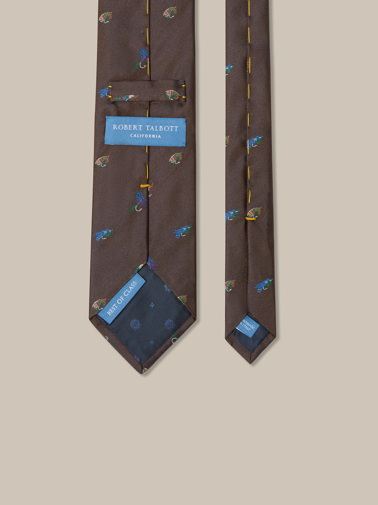 Robert Fishing Flies Best of Class Necktie