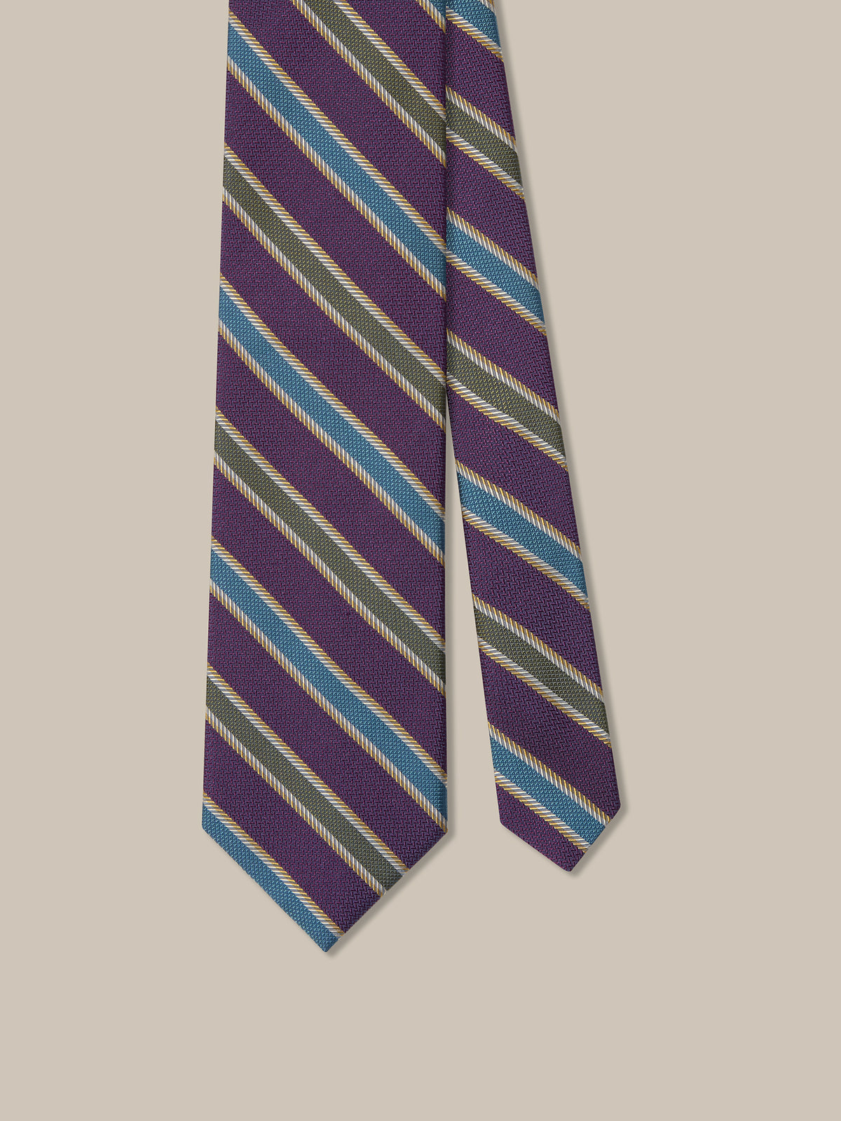 Robert Textured Stripe Best of Class Necktie image