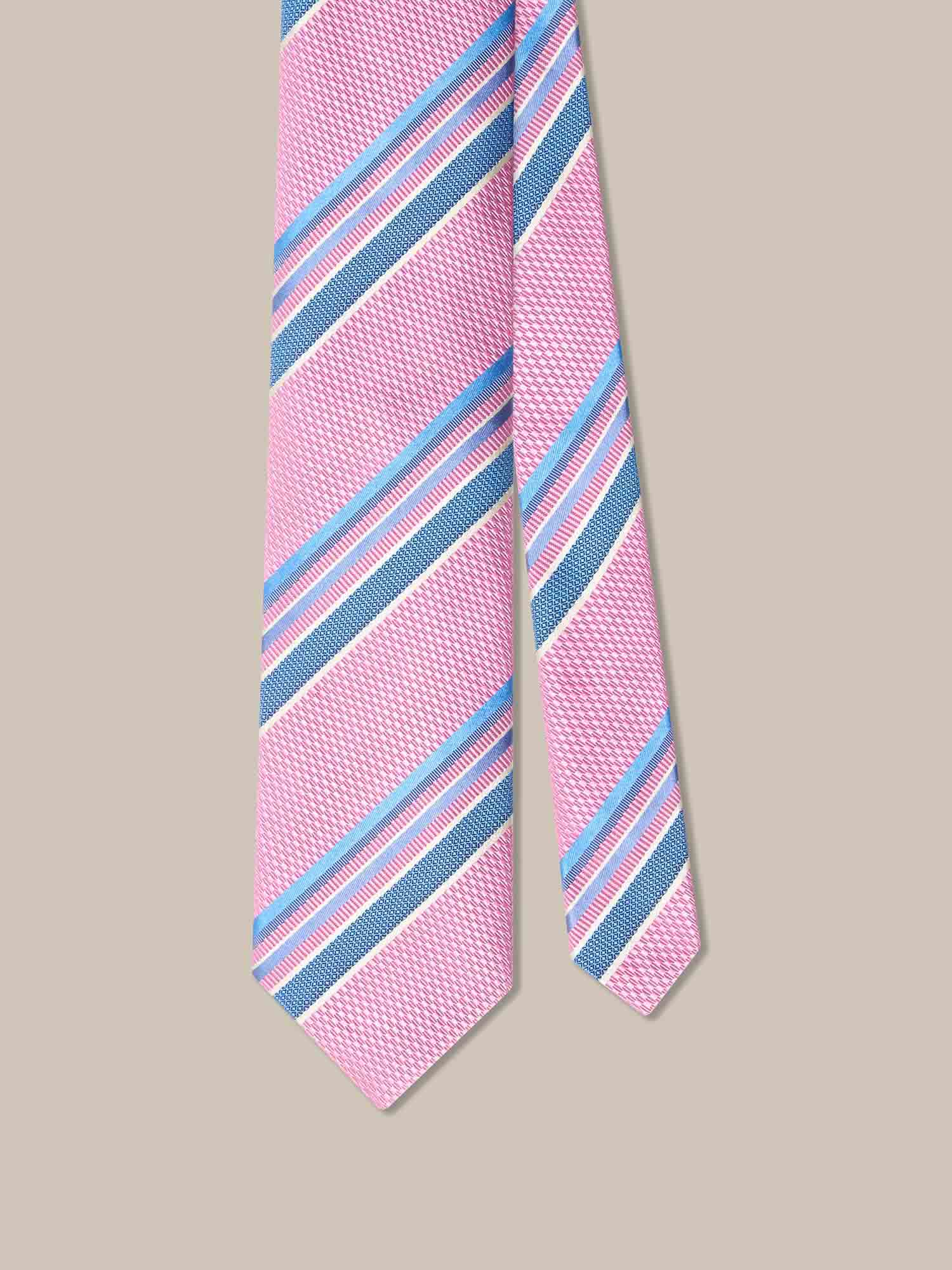 Robert Multi Stripe Basket Weave Best of Class Necktie