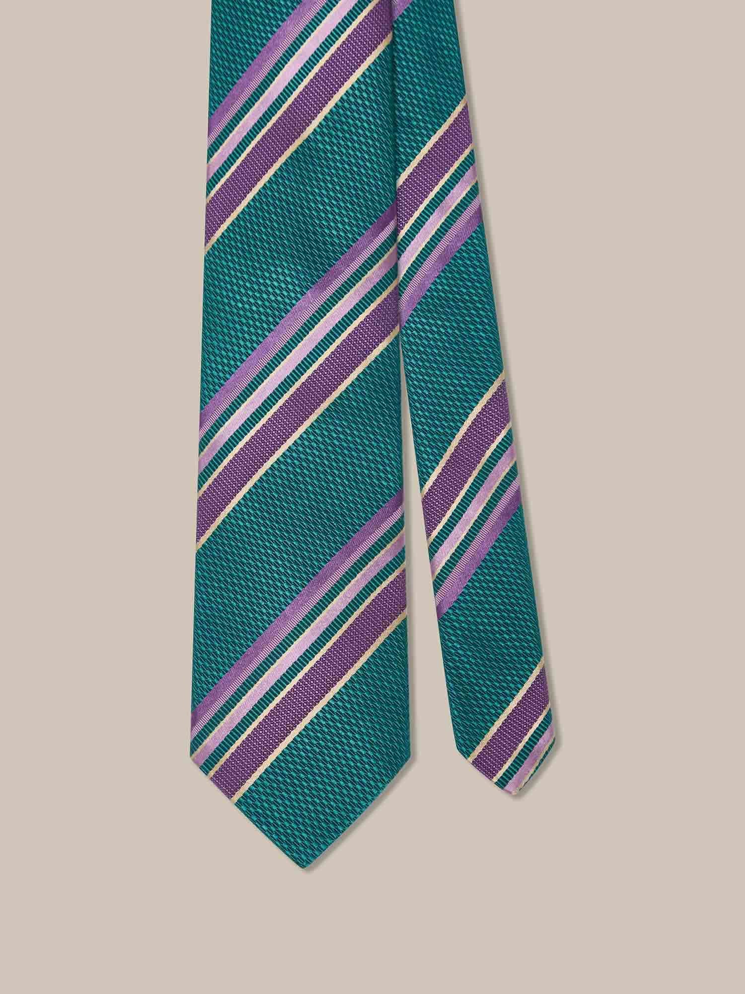 Robert Multi Stripe Basket Weave Best of Class Necktie