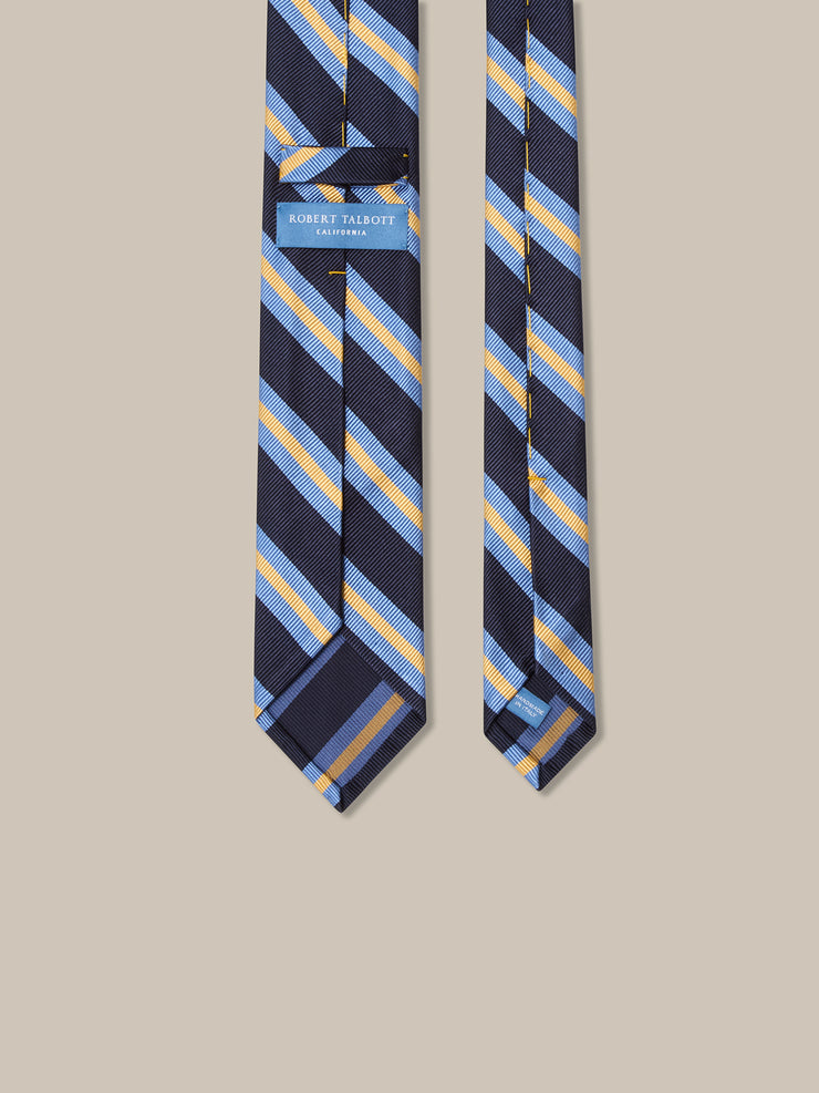 Newman 7-Fold Signature Repp Silk Necktie