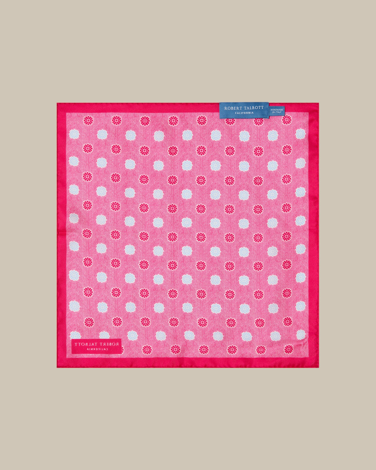 York Geo Herringbone Pocket Square image