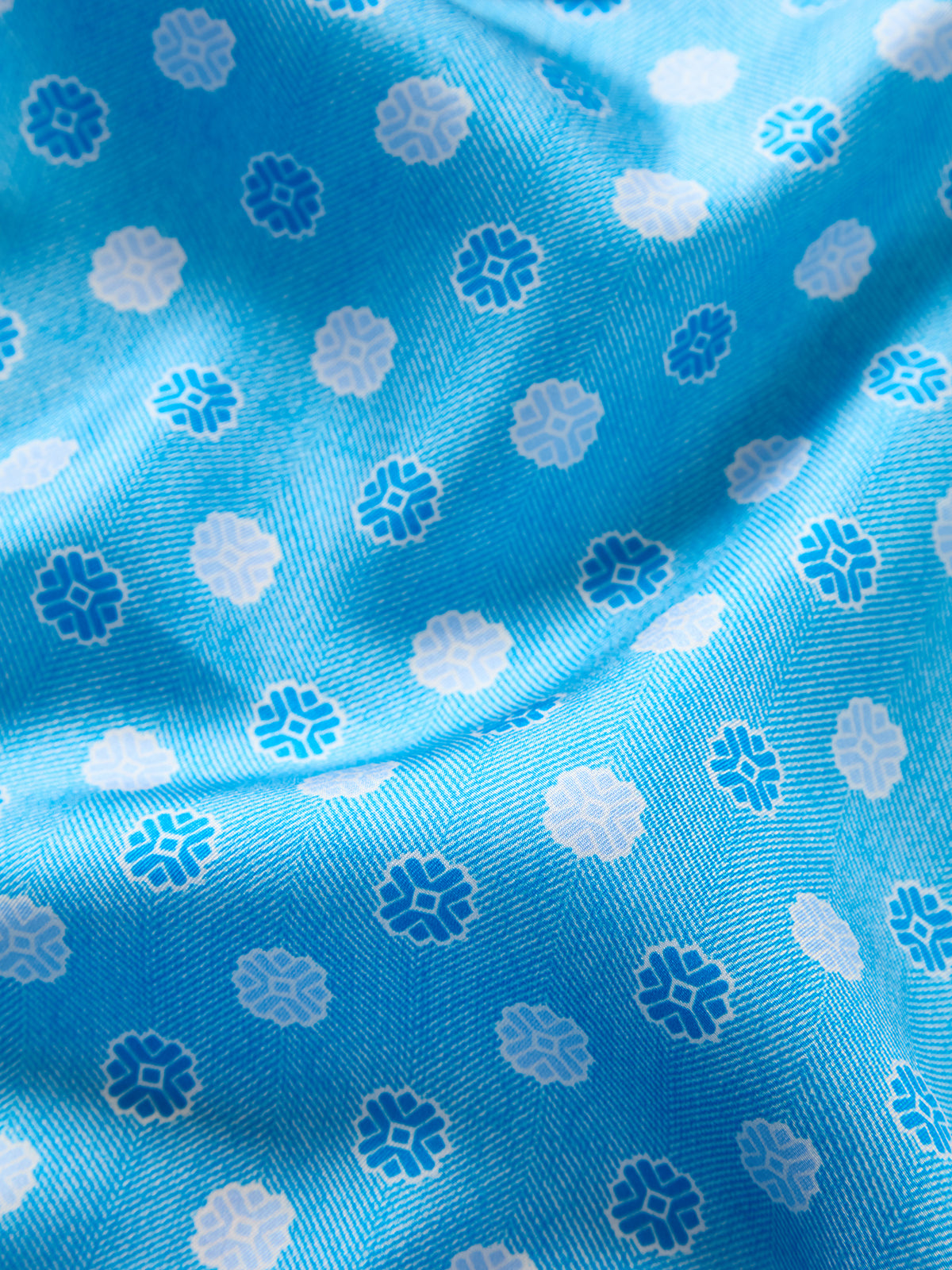 York Geo Herringbone Pocket Square image