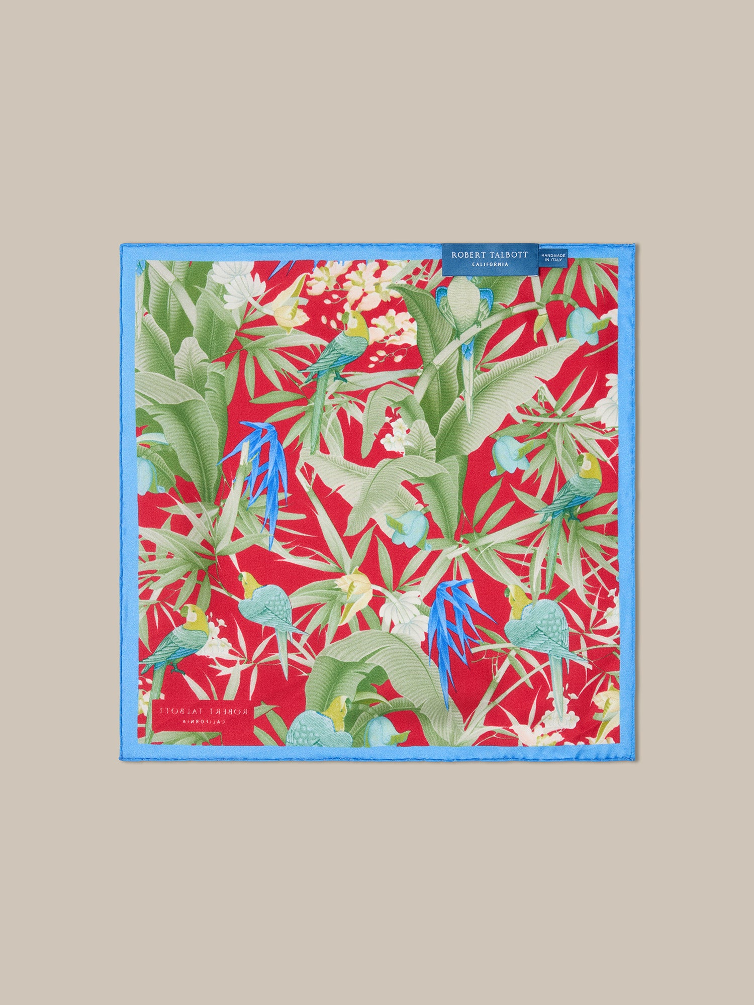 York Tropical Floral Pocket Square