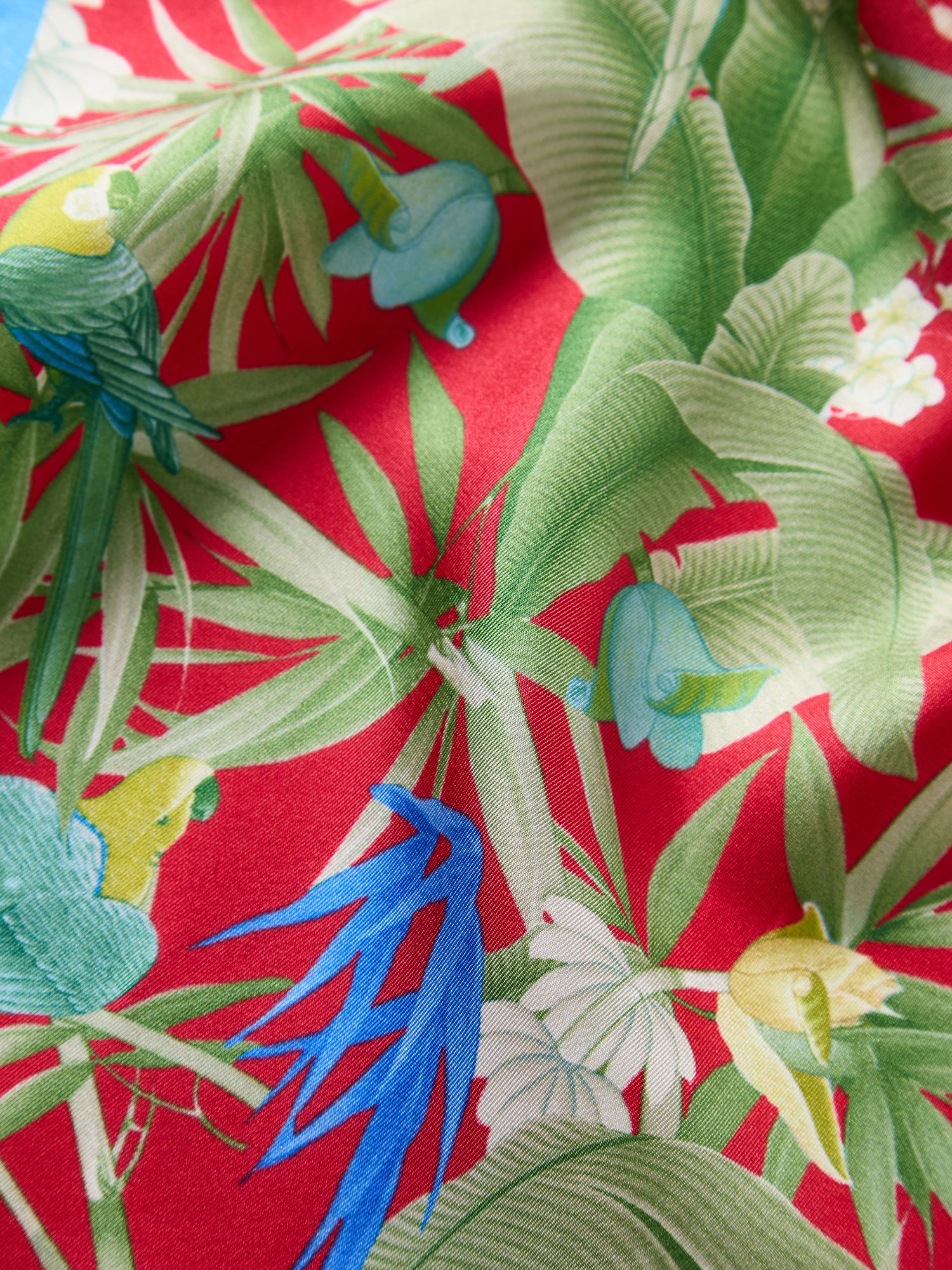 York Tropical Floral Pocket Square