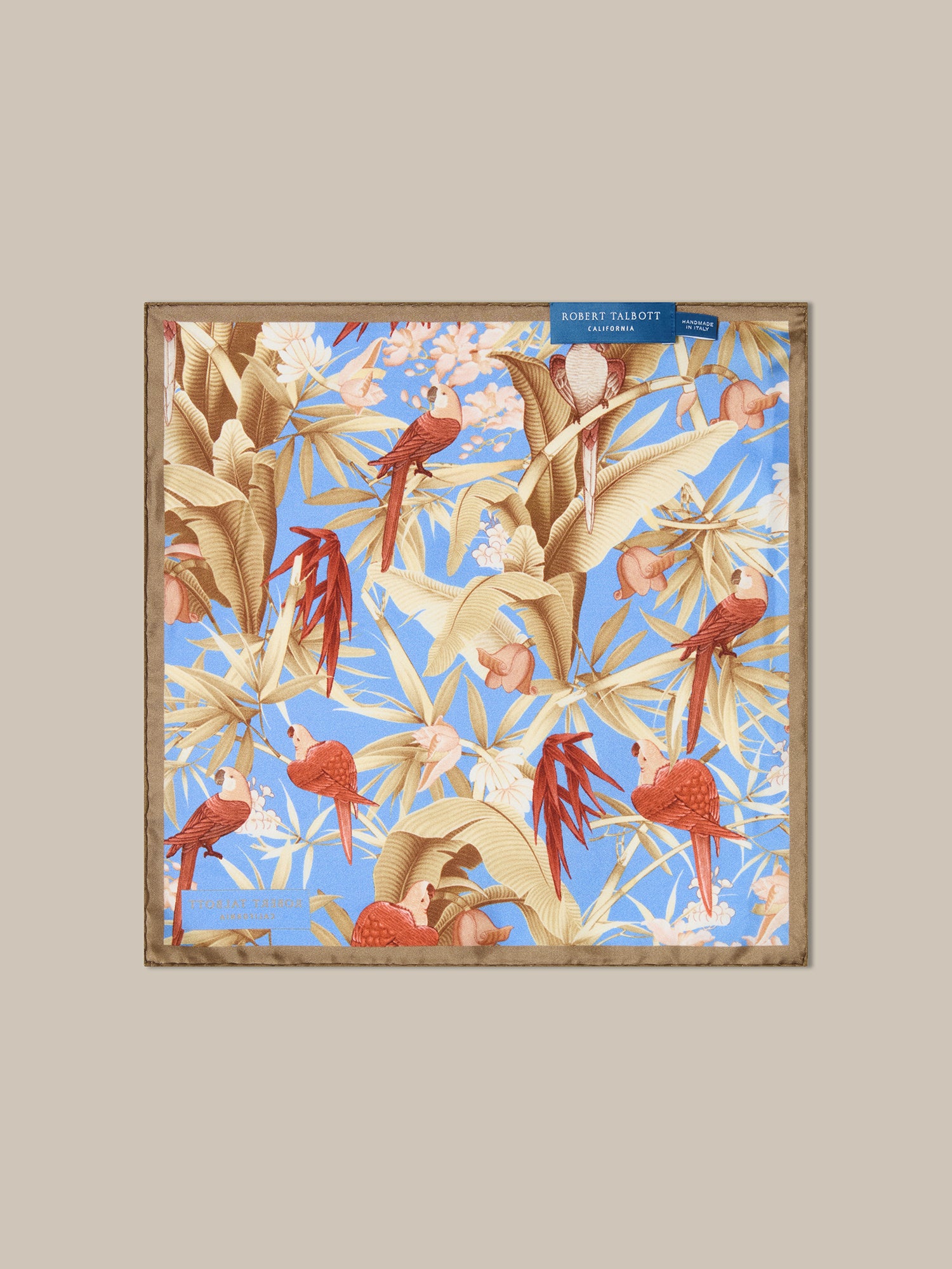 York Tropical Floral Pocket Square