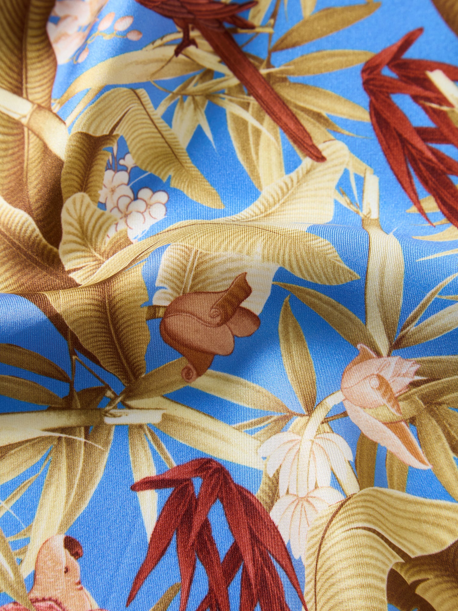 York Tropical Floral Pocket Square