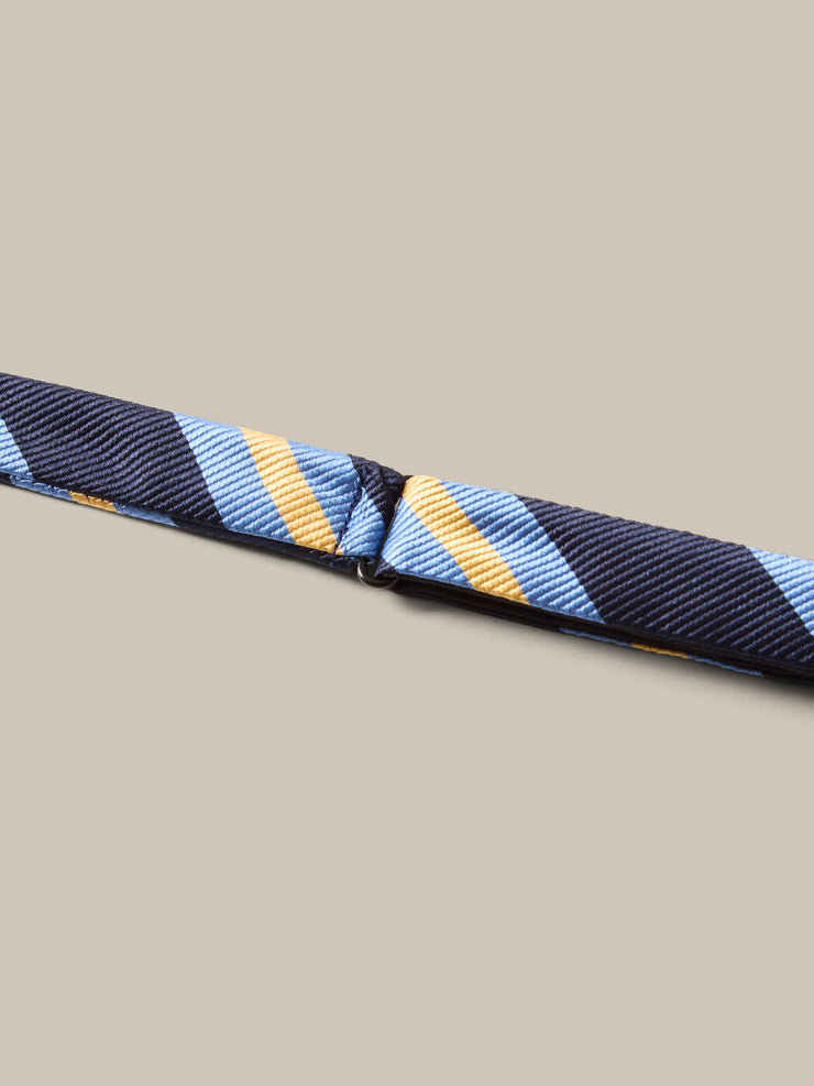 Bond Signature Repp Silk Self-Tie Bow Tie