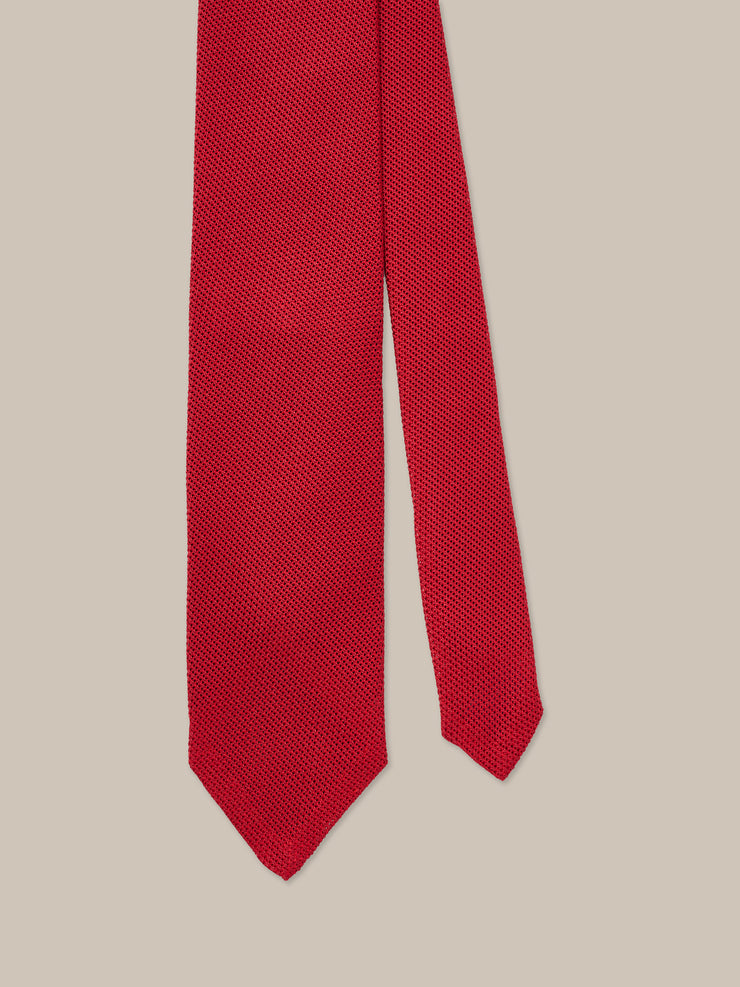 Duvall Solid Grenadine Silk Necktie
