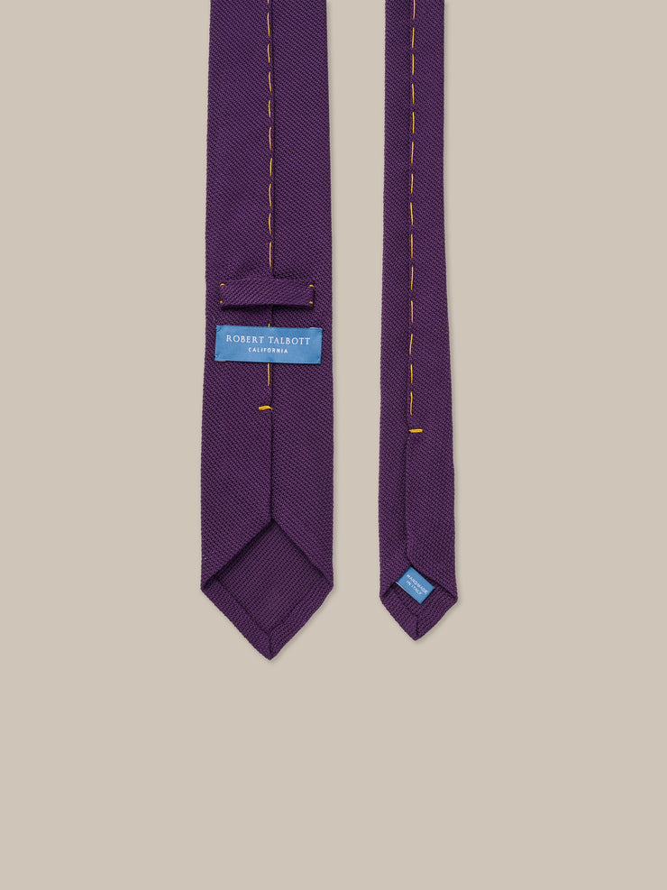 Duvall Solid Grenadine Silk Necktie