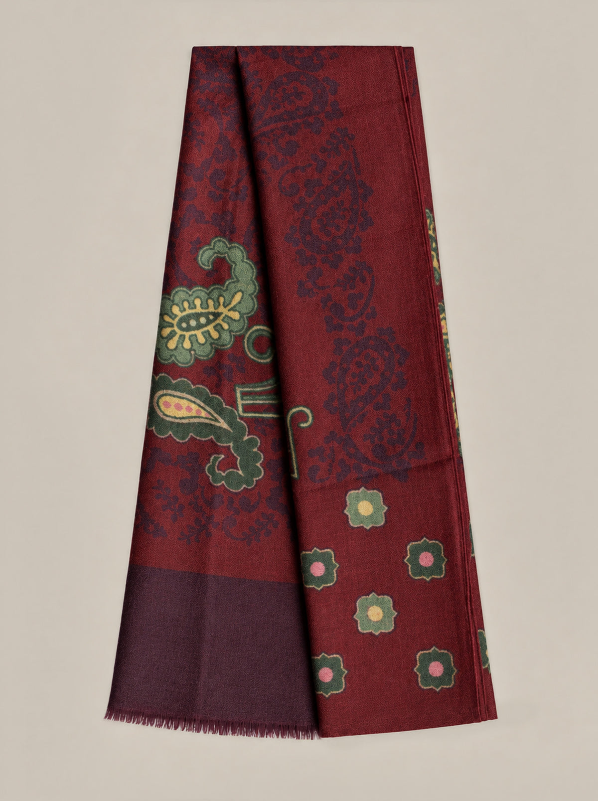 Hackman Solid Wool Silk Blend Scarf