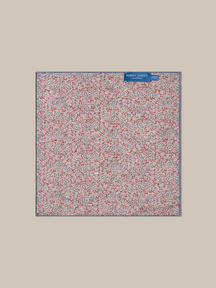 Colton Reversible Neat/Paisley Pocket Square