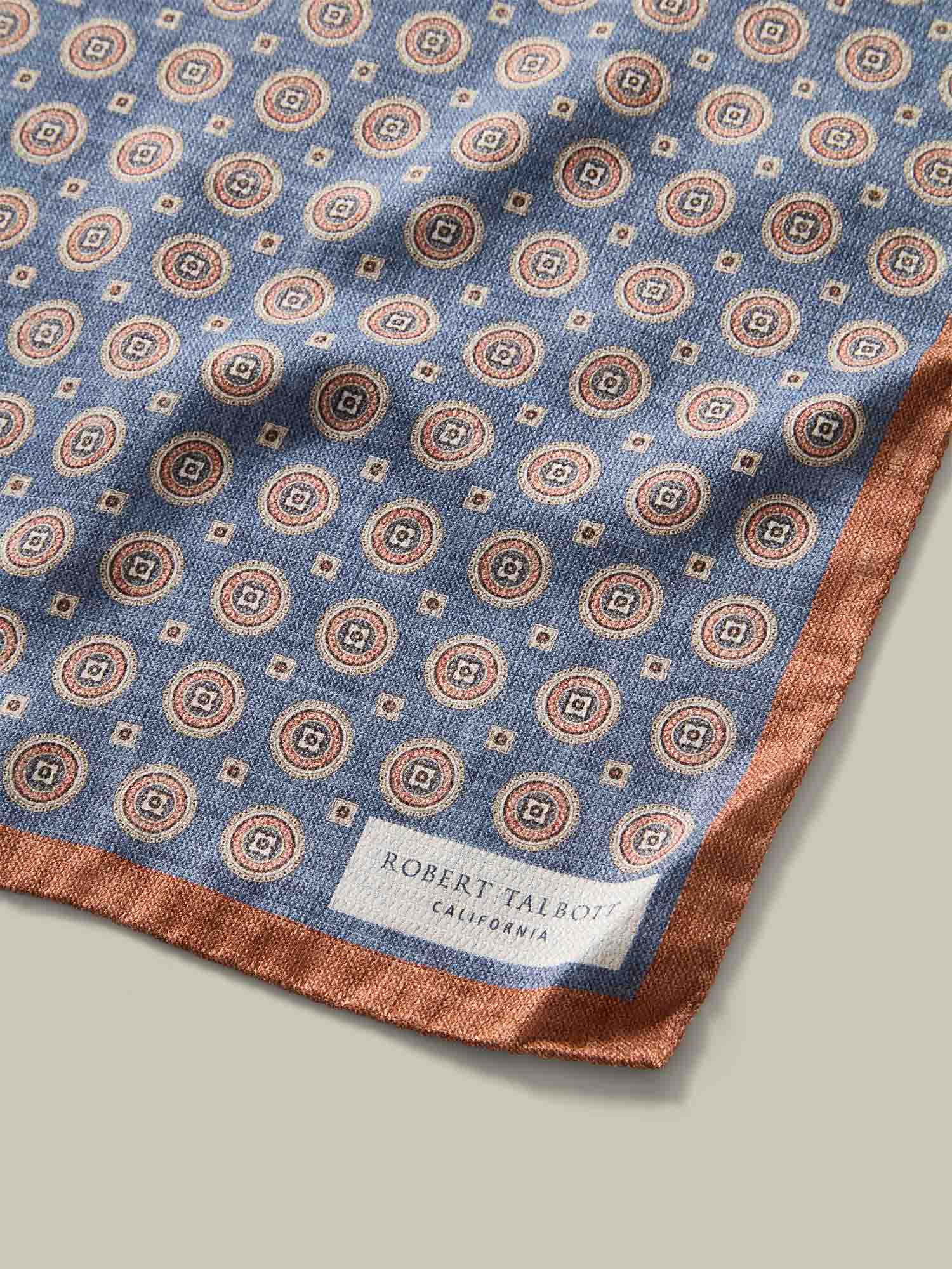 Colton Reversible Neat/Paisley Pocket Square image