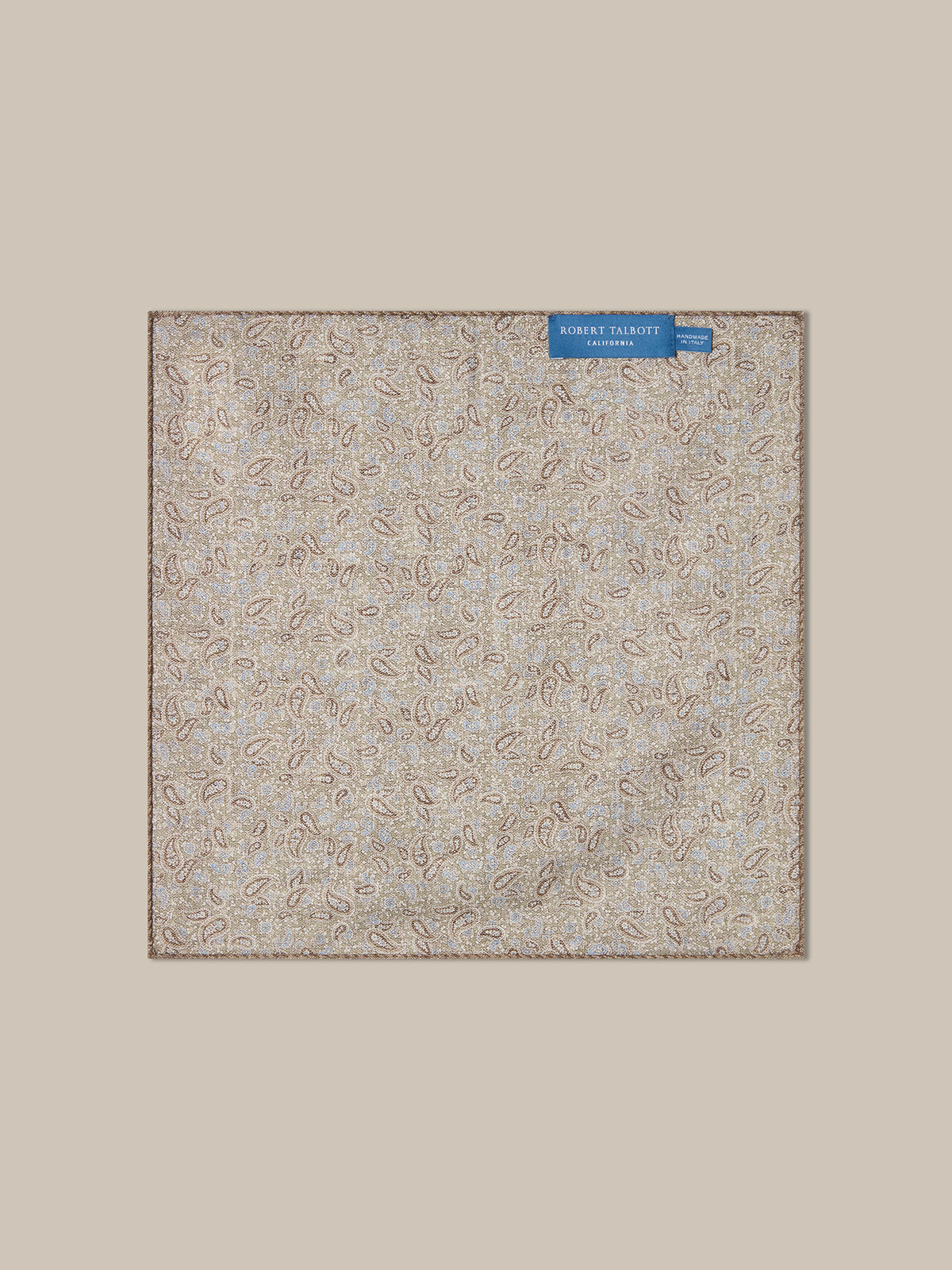 Colton Reversible Neat/Paisley Pocket Square image