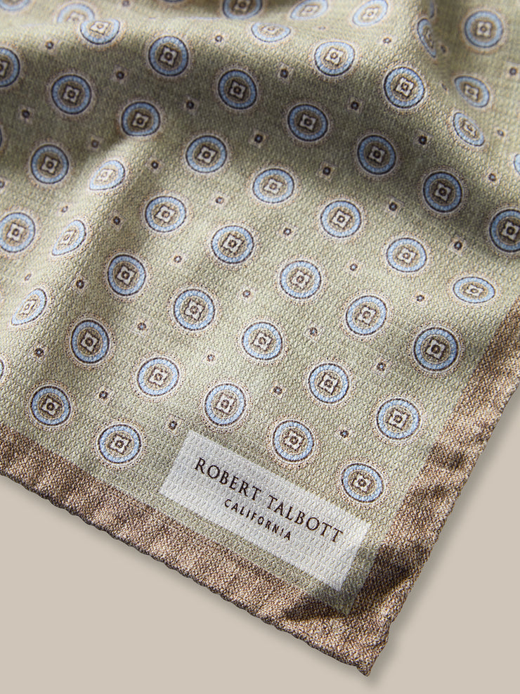 Colton Reversible Neat/Paisley Pocket Square