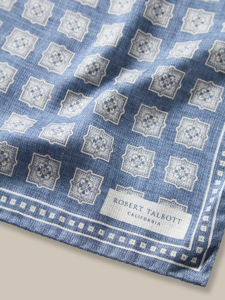Colton Reversible Neat/Medallion Pocket Square
