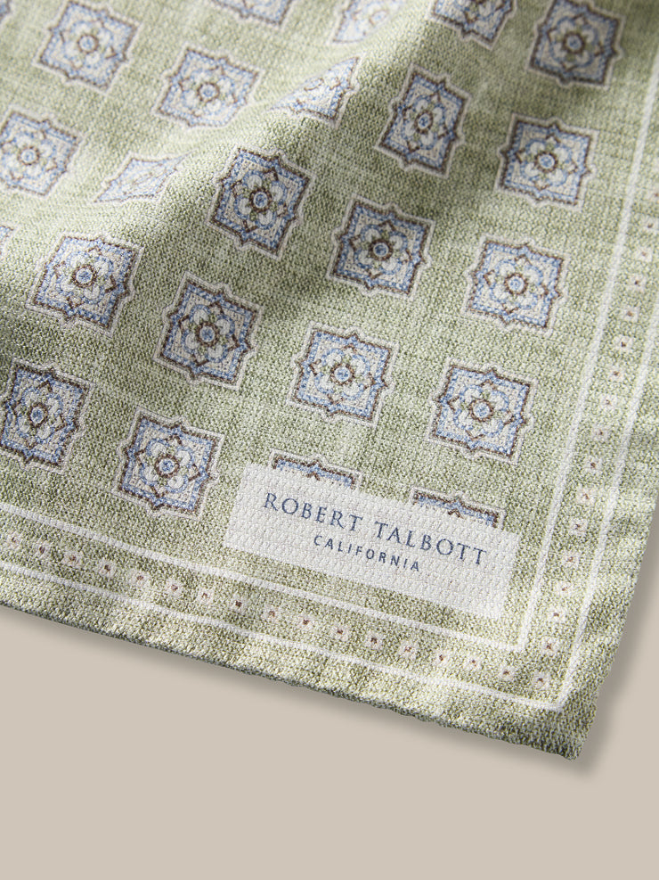 Colton Reversible Neat/Medallion Pocket Square