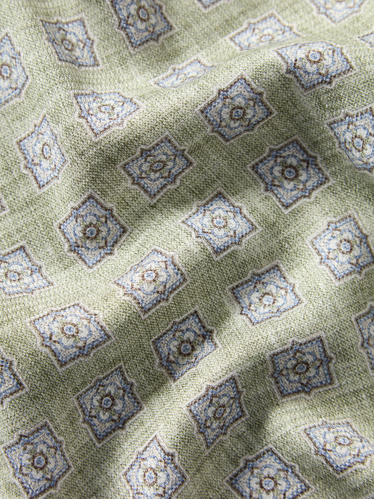 Colton Reversible Neat/Medallion Pocket Square