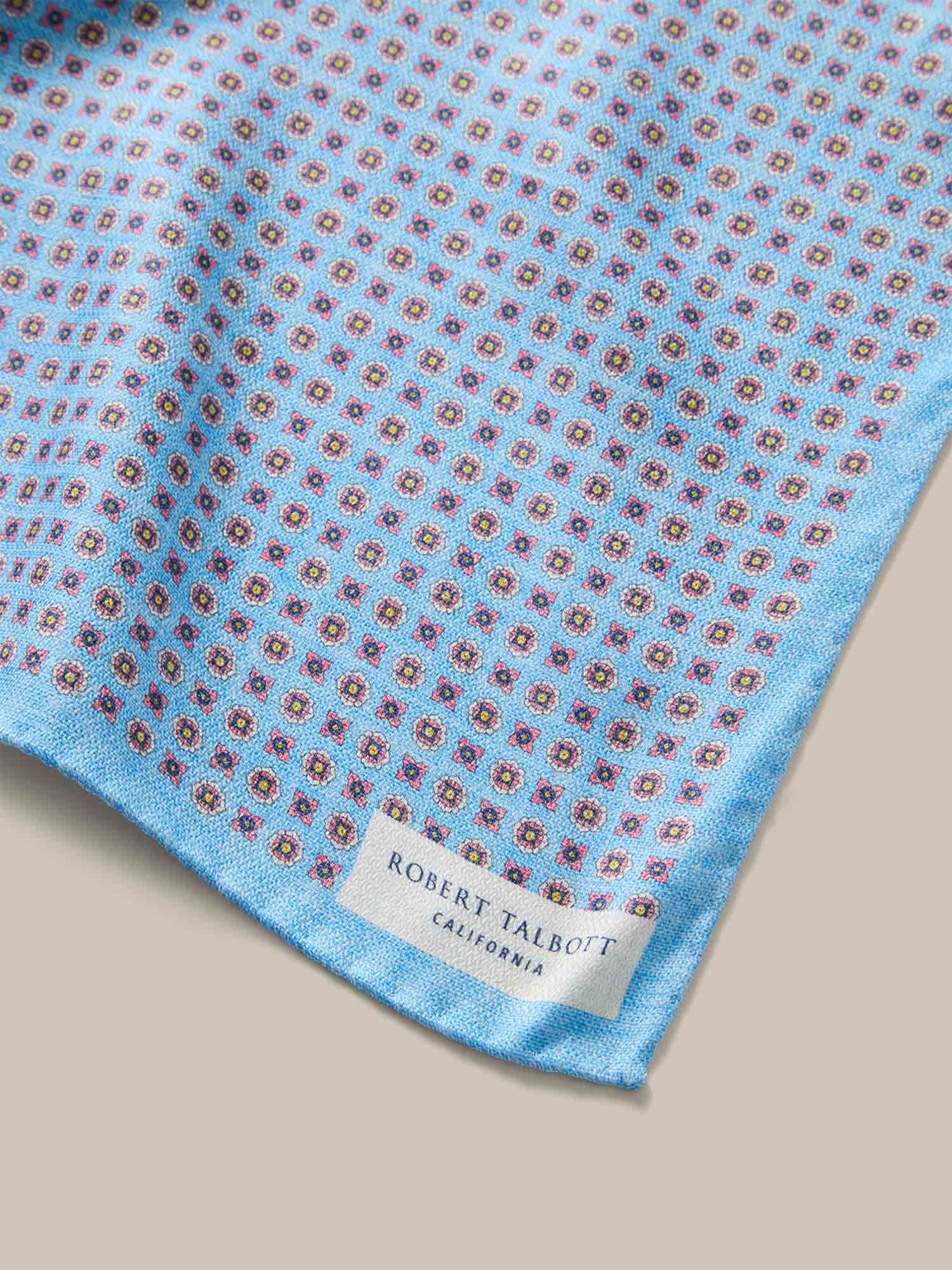 Colton Reversible Neat/Medallion Pocket Square