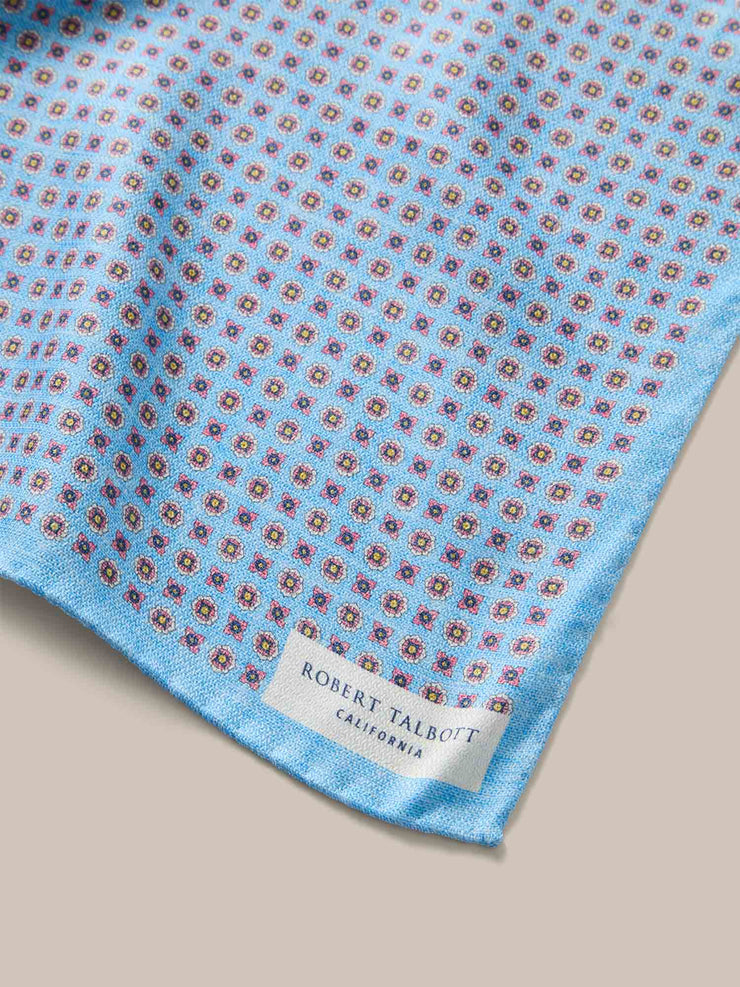 Colton Reversible Neat/Medallion Pocket Square