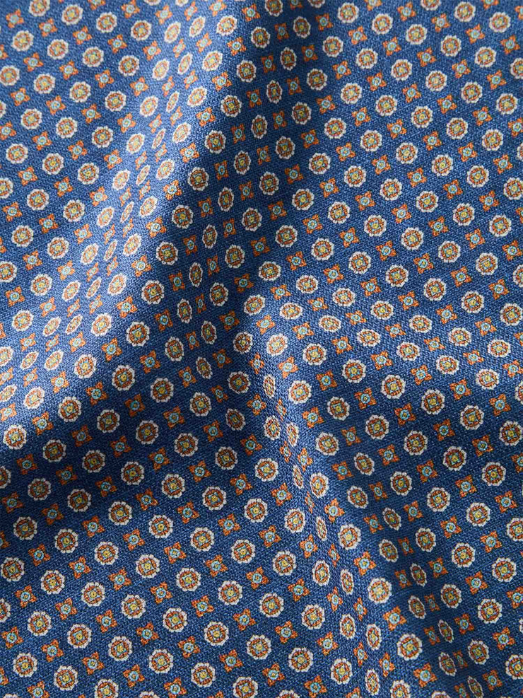 Colton Reversible Neat/Medallion Pocket Square