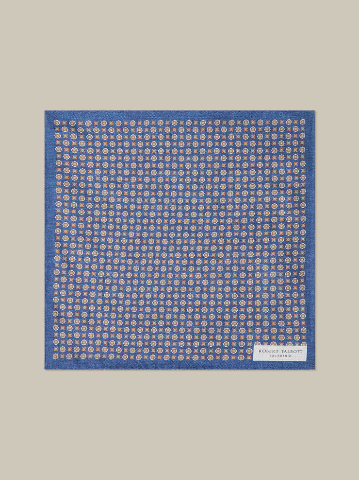 Colton Reversible Neat/Medallion Pocket Square