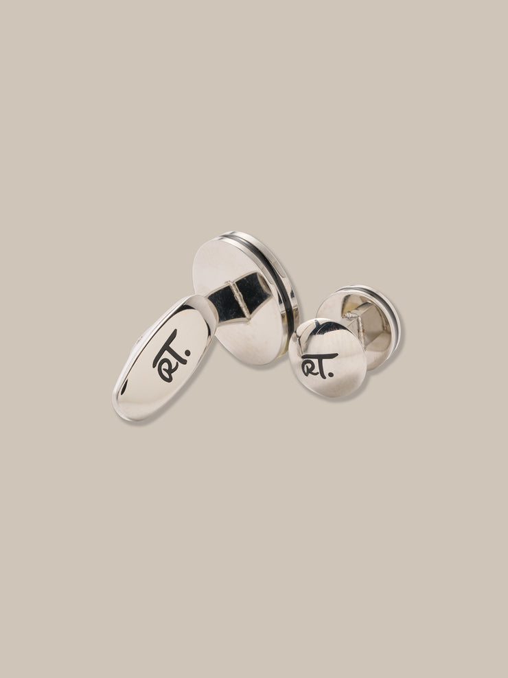 Edwards Round Cufflink and Stud Set