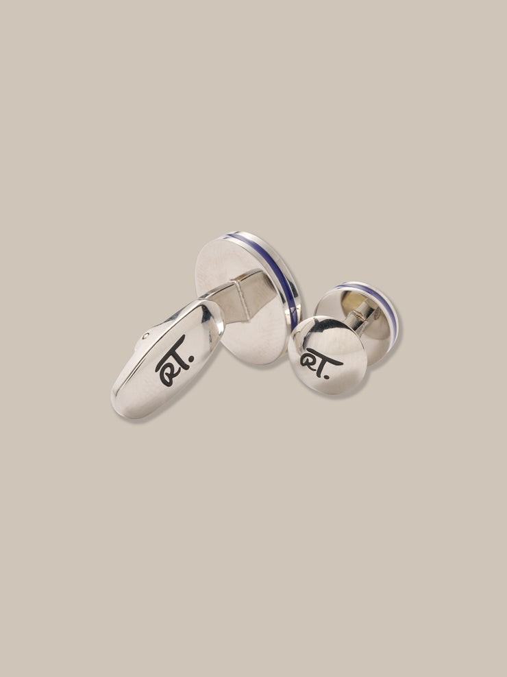 Edwards Round Cufflink and Stud Set