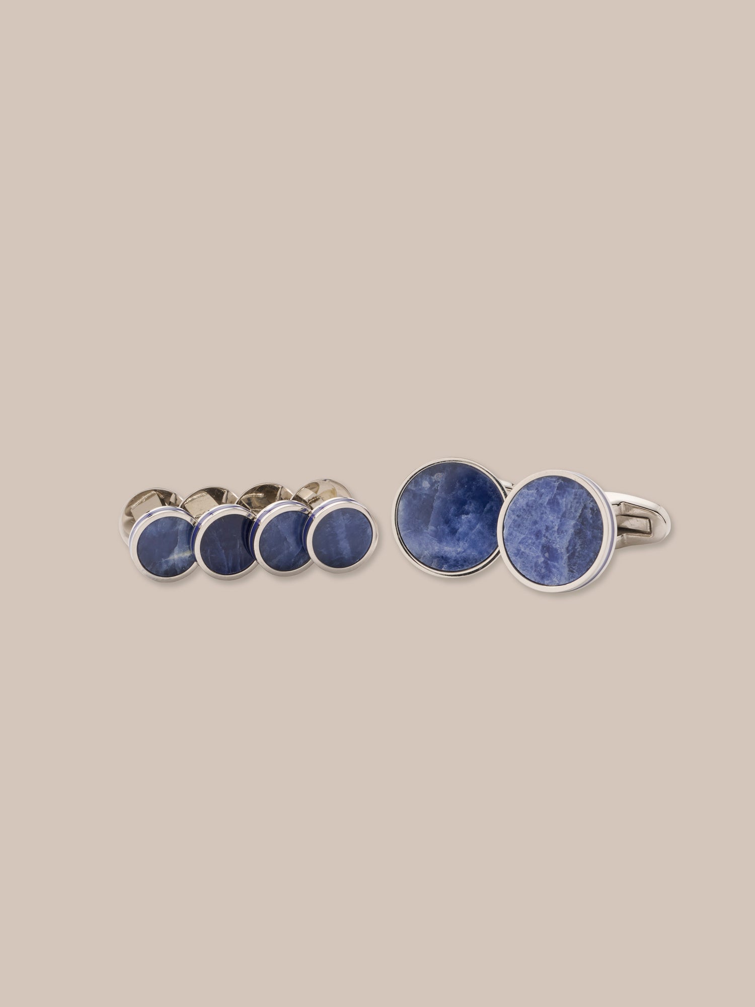 Edwards Round Cufflink and Stud Set