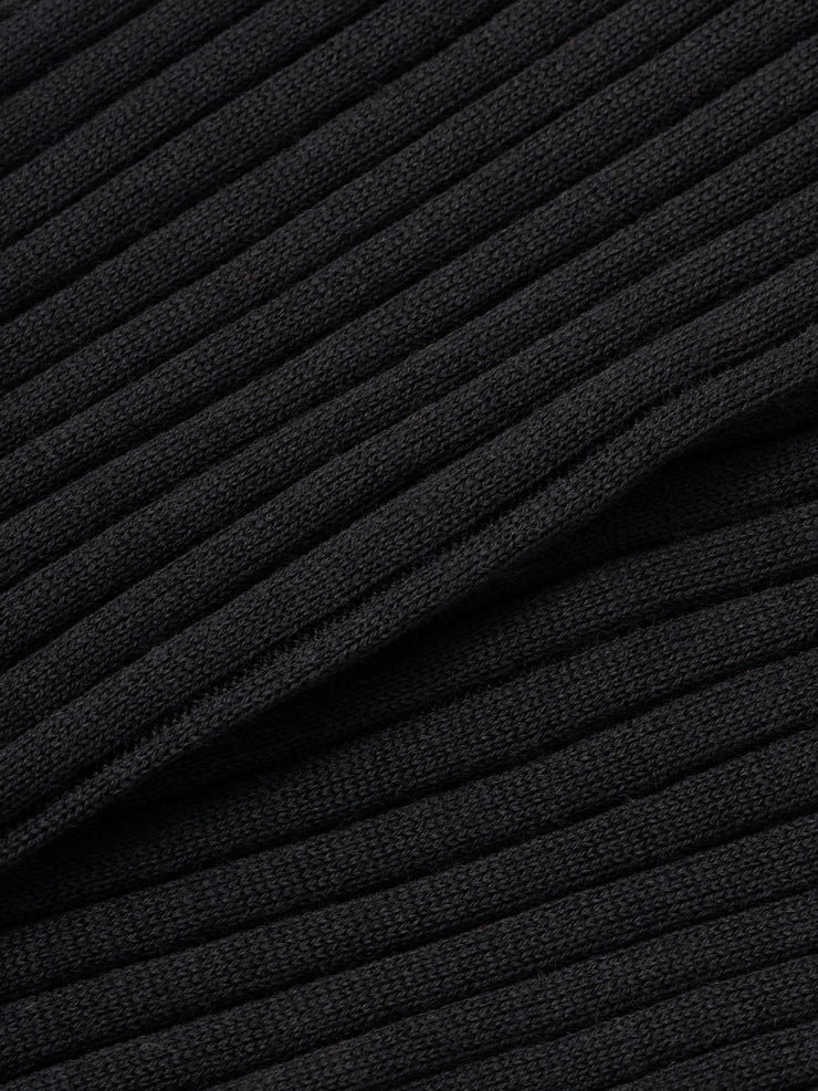 Henry Wool Blend Ribbed Calf Length Sock