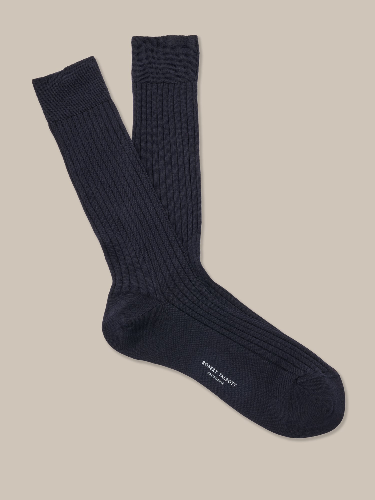 Henry Wool Blend Ribbed Calf Length Sock