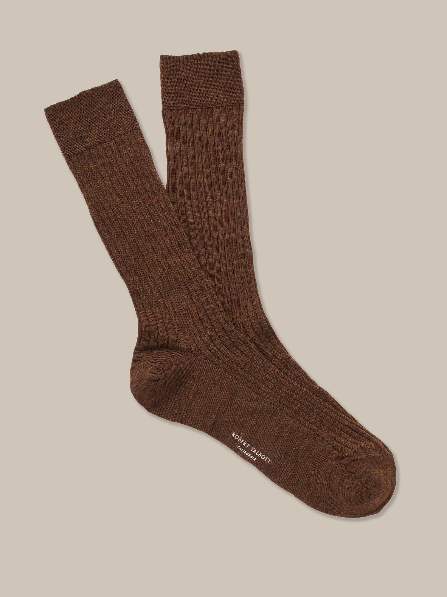 Henry Wool Blend Ribbed Calf Length Sock