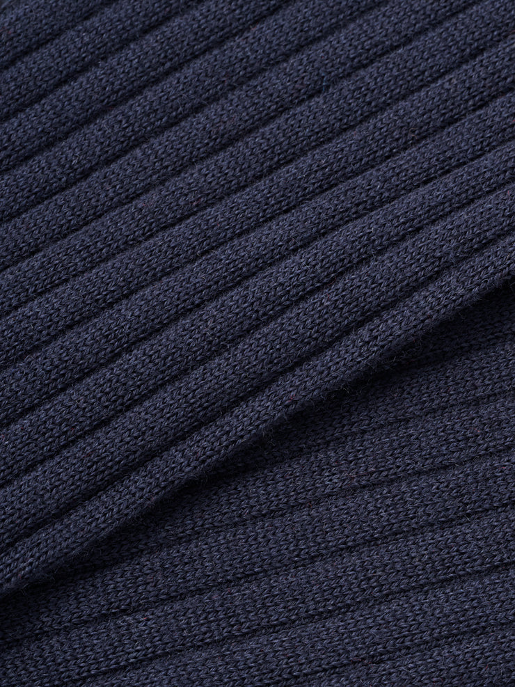 Henry Wool Blend Contrast Calf Length Sock