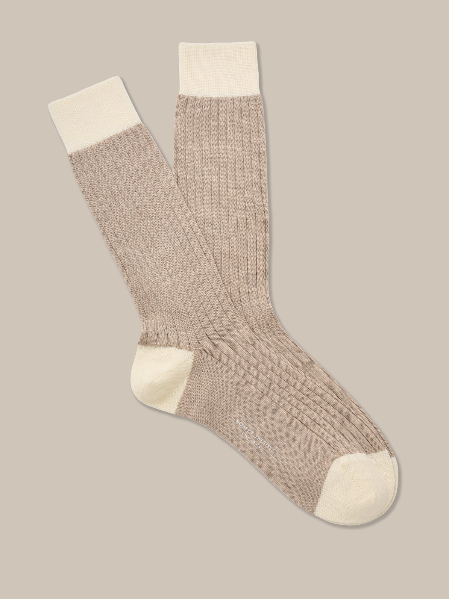 Henry Wool Blend Contrast Calf Length Sock