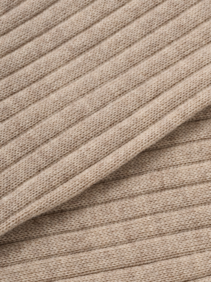 Henry Wool Blend Contrast Calf Length Sock