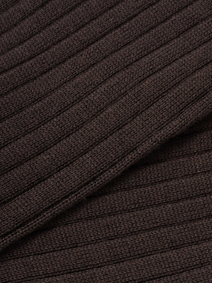 Henry Wool Blend Contrast Calf Length Sock