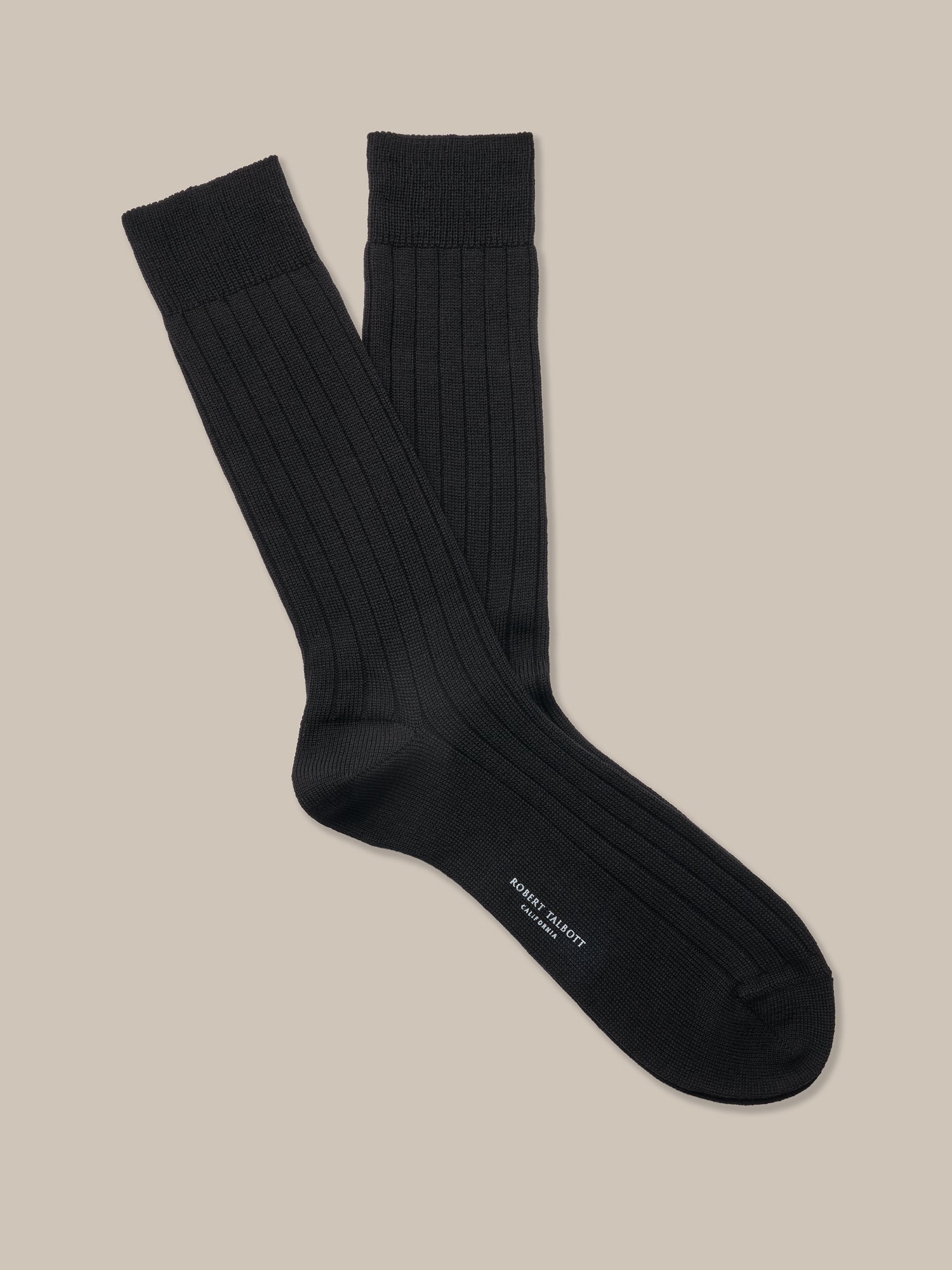 Howard Wool Blend Mid Weight Rib Calf Length Sock
