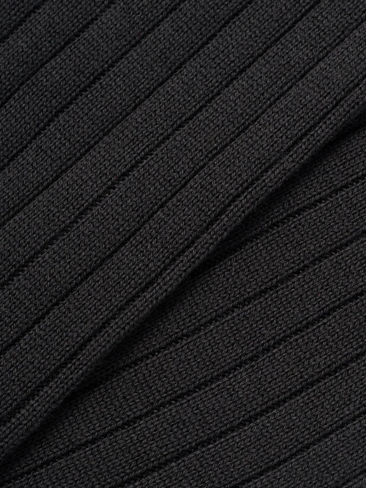Howard Wool Blend Mid Weight Rib Calf Length Sock