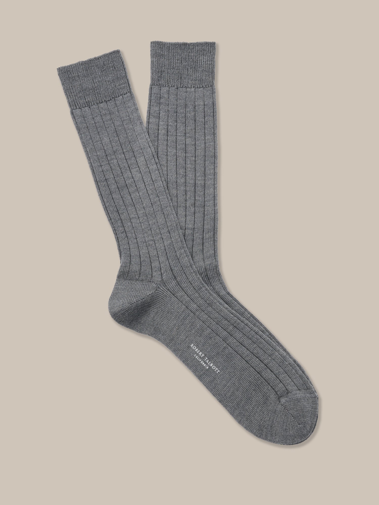 Howard Wool Blend Mid Weight Rib Calf Length Sock