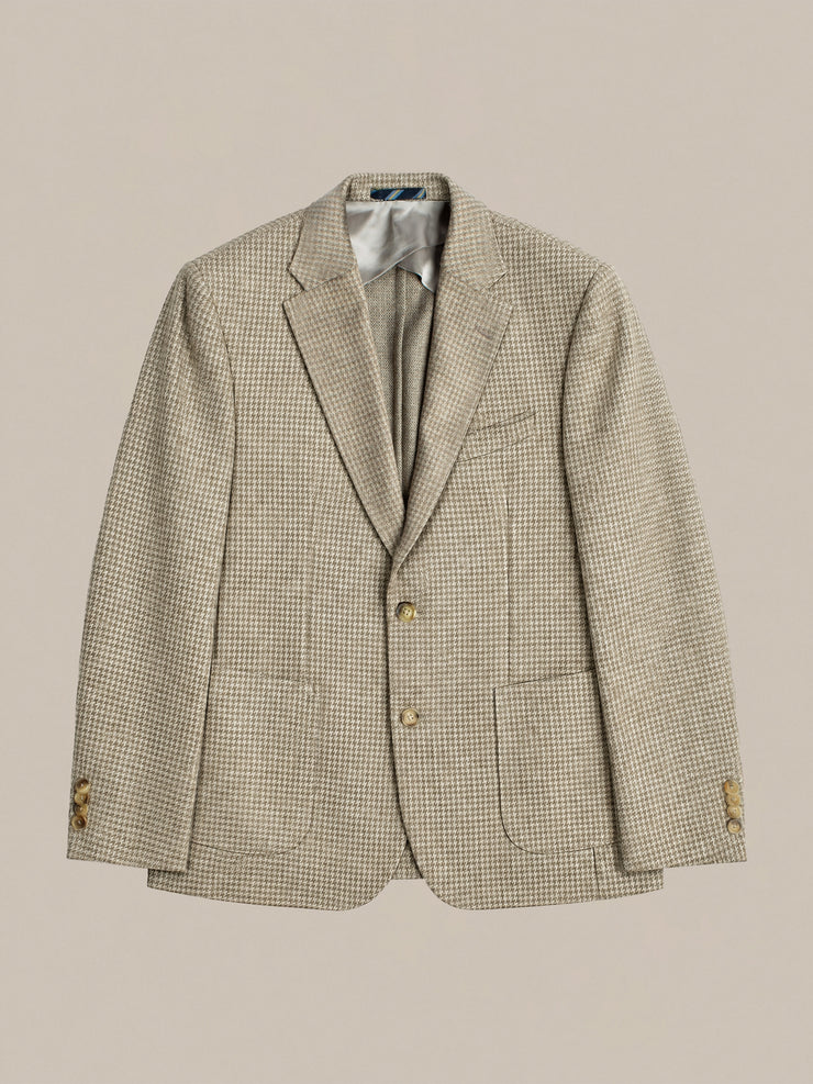 Wright Houndstooth Flannel Knit Blazer