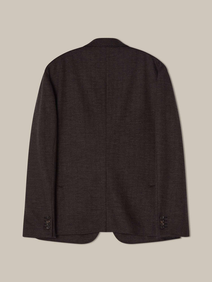 Wright Houndstooth Flannel Knit Blazer