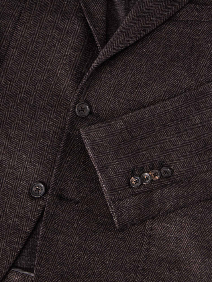 Wright Houndstooth Flannel Knit Blazer