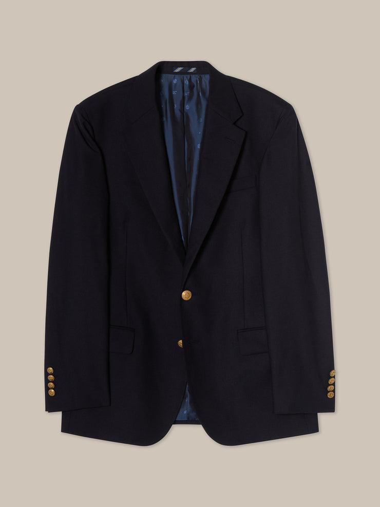 Booth Single Breasted Brushed Wool Blazer
