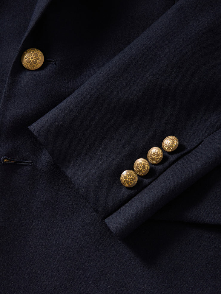 Booth Single Breasted Brushed Wool Blazer