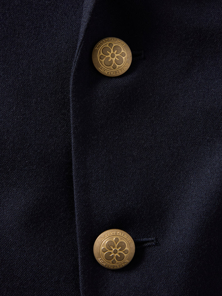 Booth Single Breasted Brushed Wool Blazer